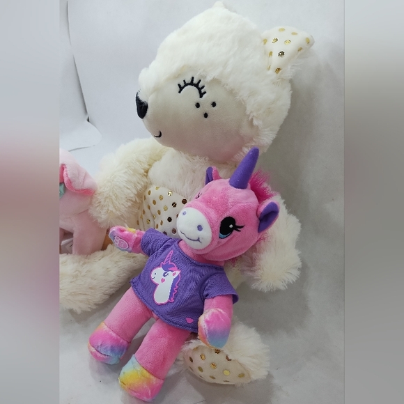 Build-A-Bear Unicorn Artic Fox Pink Pig Stuffed Animals Plushie Bundle - Picture 4 of 7